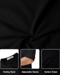 Men's Black Kaftan Long Sleeve Islamic Robe 3XL