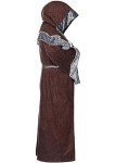 Men's Brown Wizard Cloak and Hooded Robe