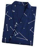 Navy Blue Star Map Unisex Kimono Robe