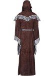 Men's Brown Wizard Cloak and Hooded Robe