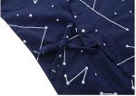 Navy Blue Star Map Unisex Kimono Robe