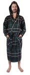 Andrew Scott Men's Hoodie Robe - Plaid Flannel