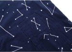 Navy Blue Star Map Unisex Kimono Robe