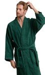 Men's Soft Touch Black Linen Spa Robe