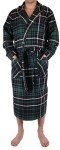 Andrew Scott Men's Hoodie Robe - Plaid Flannel
