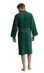 Men's Soft Touch Black Linen Spa Robe