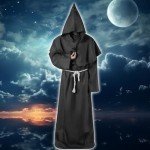 Adult Medieval Hooded Monk Costume for Men