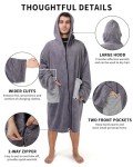 Men's Oversized Surf Poncho Hoodie - Gray