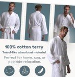 Men's Soft Touch Black Linen Spa Robe