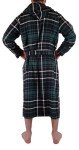 Andrew Scott Men's Hoodie Robe - Plaid Flannel