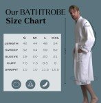 Men's Soft Touch Black Linen Spa Robe