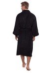 Luxury Black Terry Cloth Bathrobe for Men