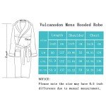 VULCANODON Men's Hooded Plush Bathrobe - Black