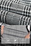 GINGTTO Men's Slim Fit Plaid Chinos - Grey 32