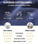 David Archy Men's Cotton Pajama Set - Soft & Comfortable