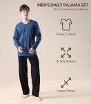 David Archy Men's Cotton Pajama Set - Soft & Comfortable