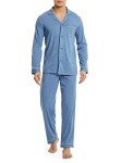 David Archy Men's Soft Cotton Pajama Set