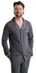 Men's 100% Cotton Long Button-Down Pajama Set