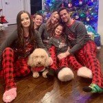 Men's Christmas Reindeer Pajama Set with Plaid Pants