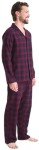 Men's Cotton Flannel Button-Down Pajama Set