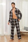 Men's 100% Cotton Flannel Plaid Pajama Set