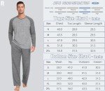 Men's Long Sleeve Pajama Set - Dark Gray