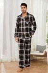 Men's 100% Cotton Flannel Plaid Pajama Set
