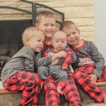 Men's Christmas Reindeer Pajama Set with Plaid Pants