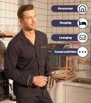 David Archy Men's Soft Cotton Pajama Set