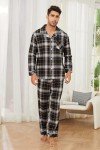 Men's 100% Cotton Flannel Plaid Pajama Set