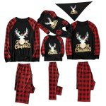 Men's Deer Print Christmas Pajama Set, X-Large