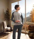 David Archy Men's Cotton Sleepwear Pajama Set