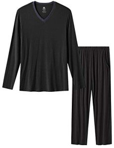 Men's Super Soft Black Pajama Lounge Set