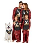 Men's Deer Print Christmas Pajama Set, X-Large