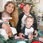 Men's Christmas Pajama Set - Letter Print & Plaid