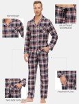 Men's Cotton Plaid Winter Pajama Set 2XL