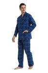 Men's Flannel Pajama Set - 100% Cotton, Large