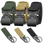 3-Pack Men's Tactical Riggers Belts with Buckles