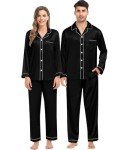 Men's Black Satin Pajama Set - Couples Matching
