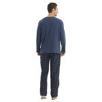 Men's Microfleece Pajama Set with Flannel Pants