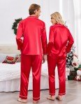 Men's Silk Satin Pajamas Set with Pockets