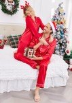 Men's Silk Satin Pajamas Set with Pockets