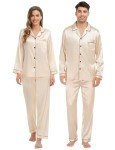 Men's Silk Satin Button Down Pajama Set