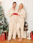 Men's Silk Satin Button Down Pajama Set