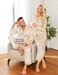 Men's Silk Satin Button Down Pajama Set