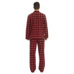 Men's Soft Cotton Flannel Pajama Set - Plaid