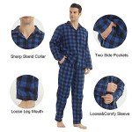 Men's Soft Cotton Flannel Pajama Set - Plaid