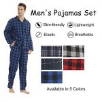 Men's Soft Cotton Flannel Pajama Set - Plaid