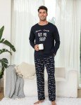 Men’s 2-Piece Pajama Set with Pocket Pants