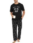 Men's Lightweight Cotton Pajama Set with Pockets